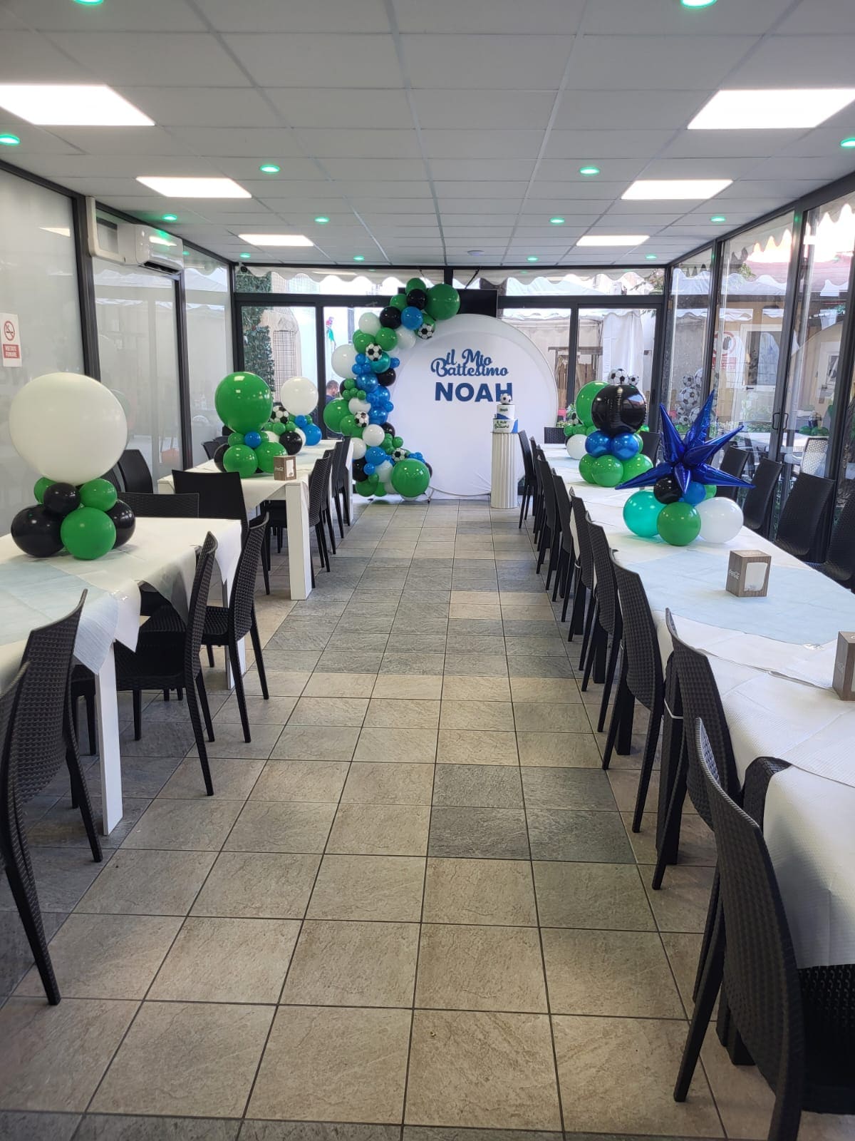 Sala allestita per evento