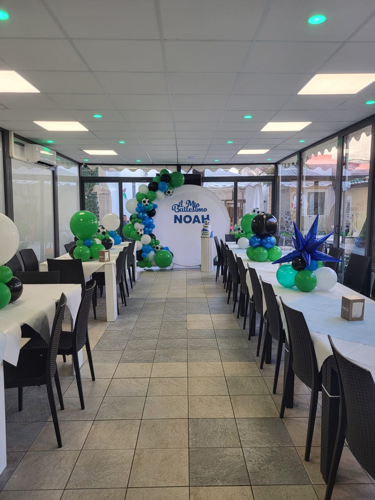 Sala allestita per evento